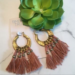 Hippie Hoops • Blush & gold